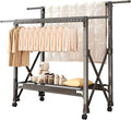 Heavy Duty Rolling Clothing Rack by Unknown
