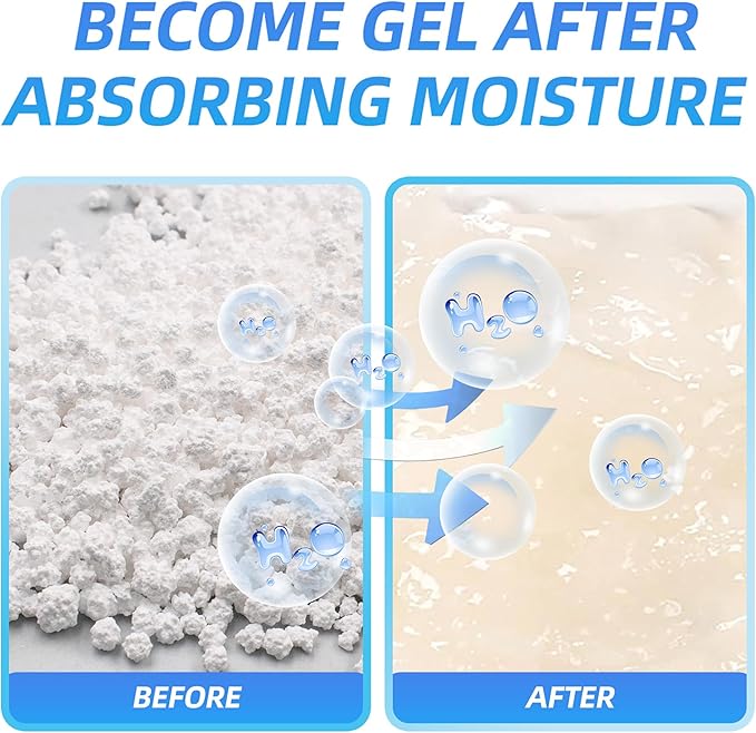 25 Gram 10 Packs Moisture Absorbers Packs, Leakproof Desiccant Dehumidifier Bags - Image 3
