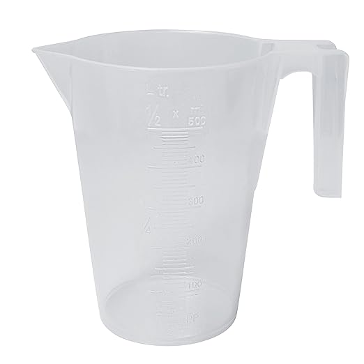 SP Bel-Art Tall Form 500ml Polypropylene Graduated Pitcher, Chemical-Resistant by SPBel-Art
