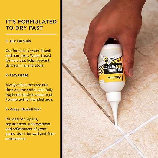 Tile Grout Repair Kit, Grout Repair Renews, Fast Drying Repait Kit, Grout Sealer - Image 2