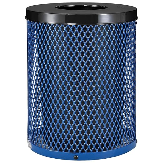 Global Industrial Outdoor Diamond Steel Trash Can by GlobalIndustrial
