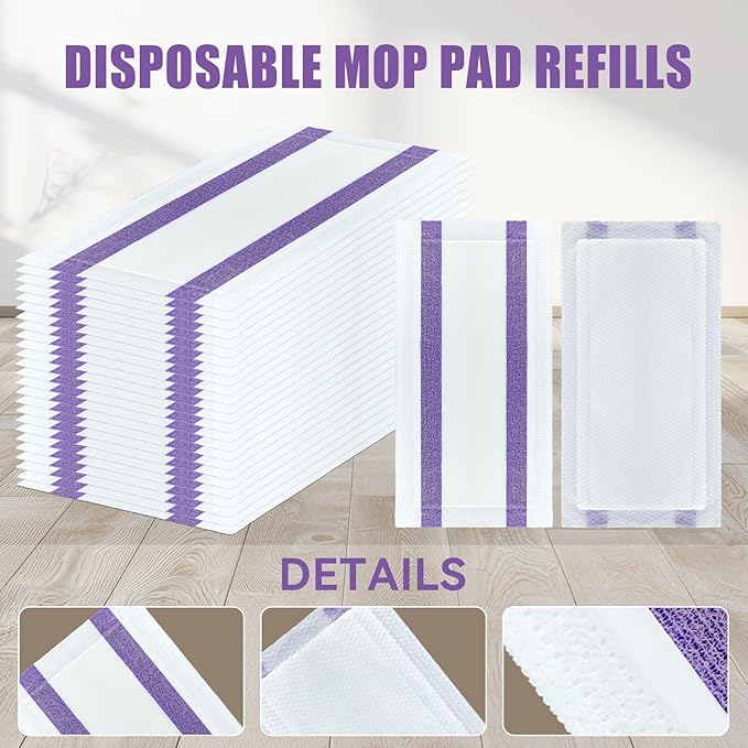 40 Pack Disposable Mop Pad Refills - Image 3