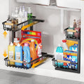 2-Tier Slide Out Under Sink Organizer – 2-Tier Pull-Out Storage Rack, Bathroom by Unknown