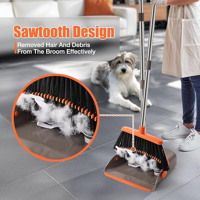 Broom and Dustpan Set, Upgraded Broom - Image 4