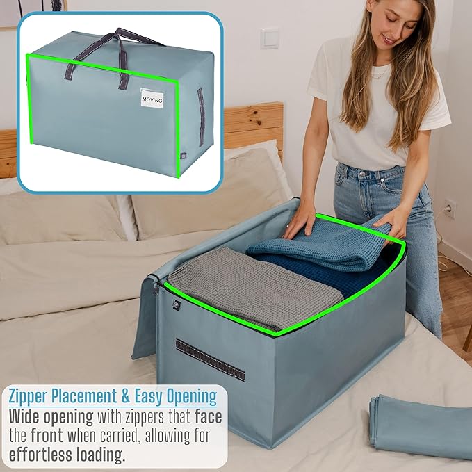 VENO 4 Pack Moving and Storage Bags, Heavy Duty, Alternative to Moving Boxes - Image 2