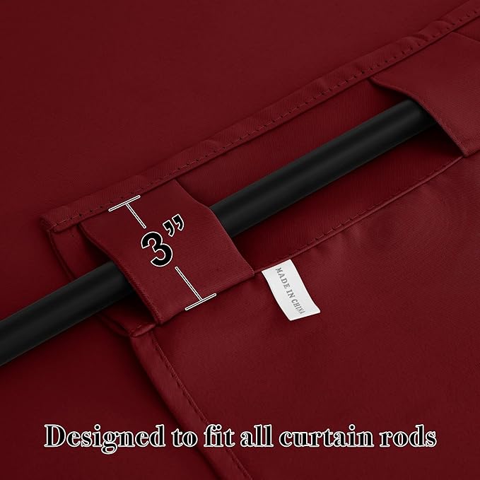 RYB HOME Small Window Curtains Blackout, Privacy Thermal Insulating Drapes - Image 5