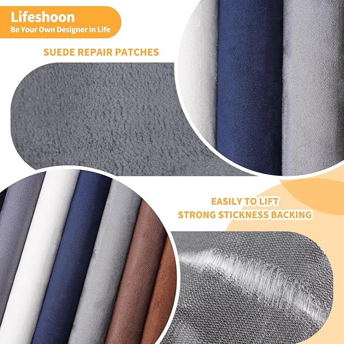 Fabric Repair Patches, 17X158 Inch Self-Adhesive Suede Patches Tape Durable - Image 3