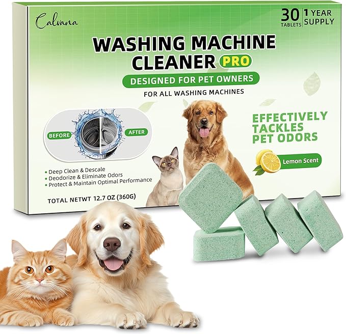 Washing Machine Cleaning Tablets, Formulated by Calvana