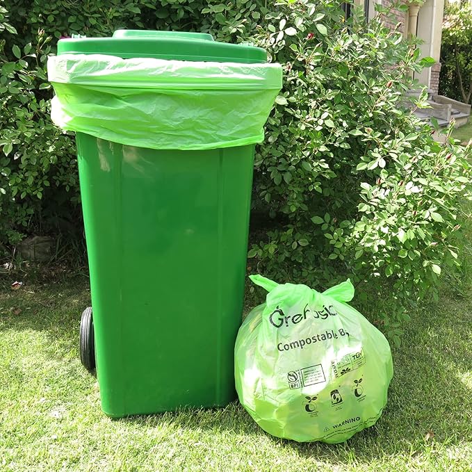 Compostable Bags, Trash bags 13+ gallon tall kitchen, Compostable Trash Lawn & - Image 5