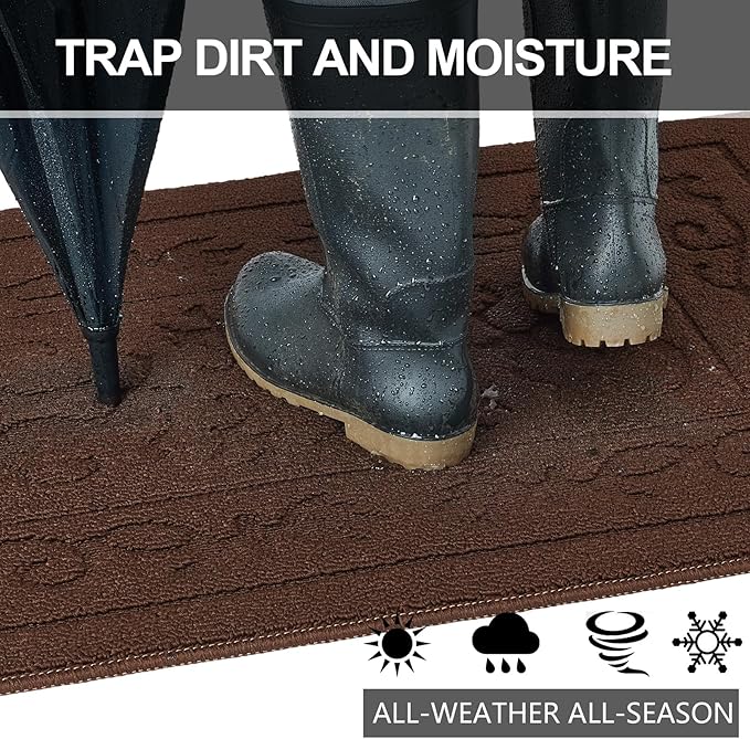 FONEYI Indoor Door Mat 32" x 48", Dirt Trapper Door Mats Non-Slip Entryway Rugs - Image 4
