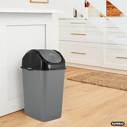 Superio Trash Can with Swing Top Lid 9 Gallon - Image 6