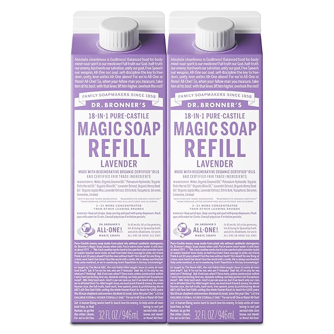 Dr. Bronner's Magic Soap-Pure-Castile Liquid Refill by DrBronners