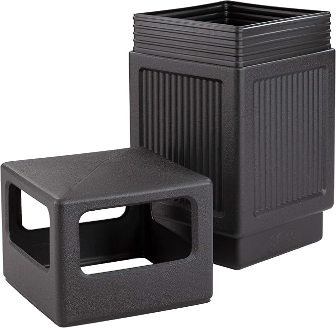Safco Canmeleon Trash Can, 38 Gallons, Indoor and Outdoor Use, Durable & - Image 4