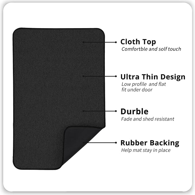 Bath Mat, Ultra Thin Bathroom Runner Rugs, Large Bath Mats - Image 3