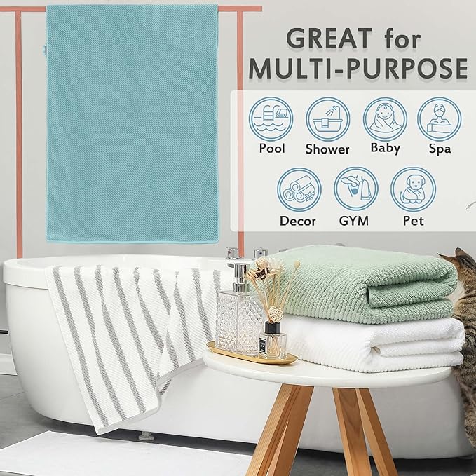 Luxury Bath Towels, Lightweight Bath Towels, Shower Towel - Image 5