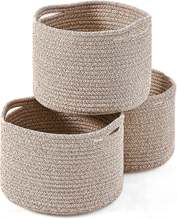 Small Storage Baskets for Organizing, Organizer Baskets for Shelves, Small by ICERZCZ