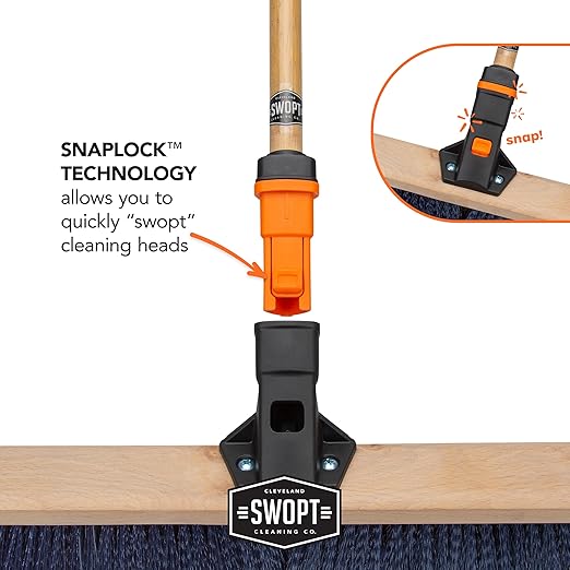 SWOPT Garage Kit — Includes 48” and 60” Wooden Handles, Smooth Surface Push - Image 9