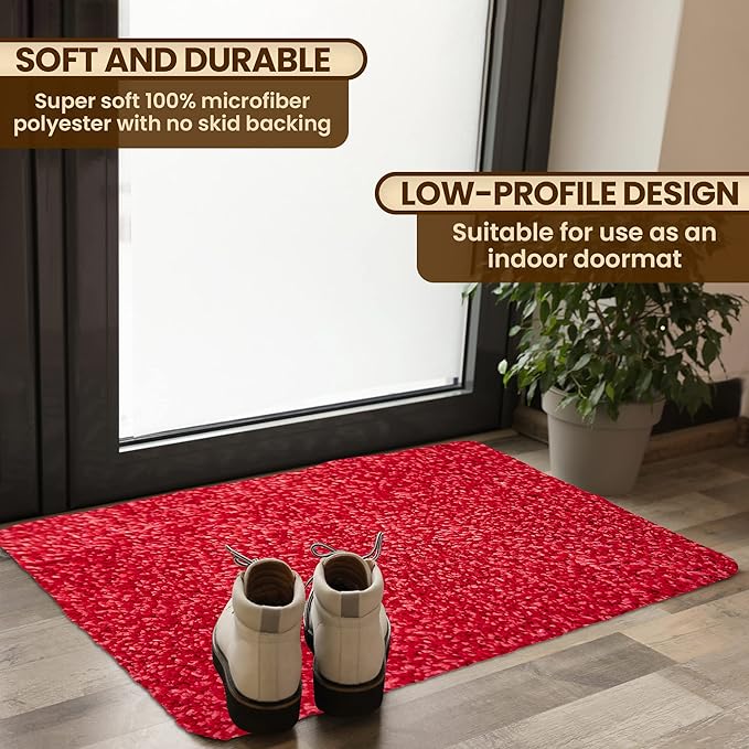 Premium Microfiber Indoor Door Mat – 24"x36" Washable Entry Mat, Waterproof - Image 2