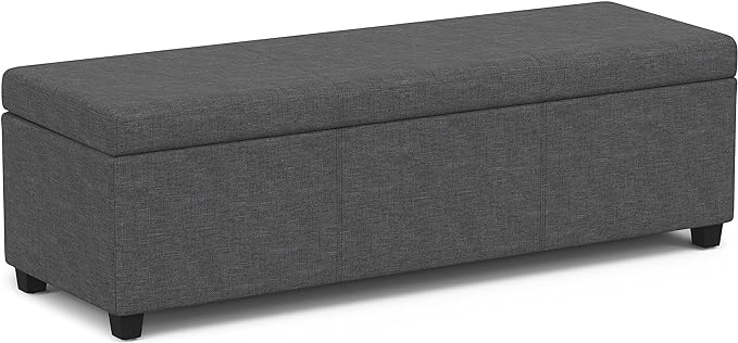 SIMPLIHOME Avalon 54 inch Wide Contemporary Rectangle Extra Large Storage by SimpliHome