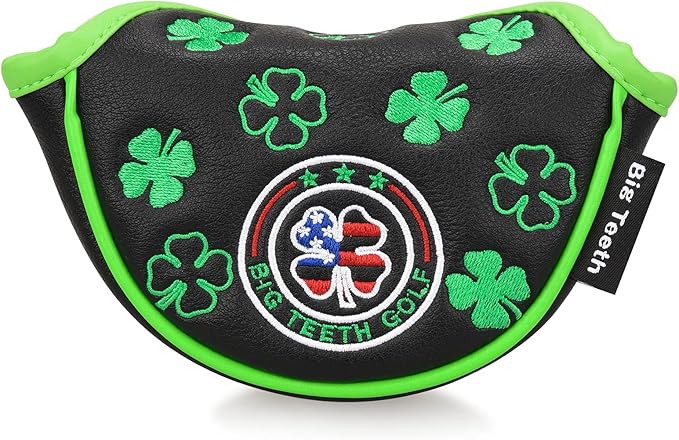 BIG TEETH Putter Cover Mallet Putter Cover Half Mallet Small Golf Headcover by BigTeeth