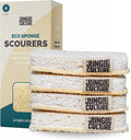Jungle Culture Eco Sponge Set of 4 • Eco Friendly Natural Dishwashing Sponges • by JungleCulture