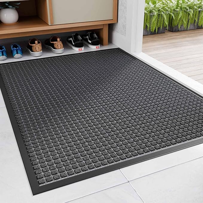 Amyracel Indoor Mat All Season Weather Outside Door Mats, Low Profile Doormat by Amyracel