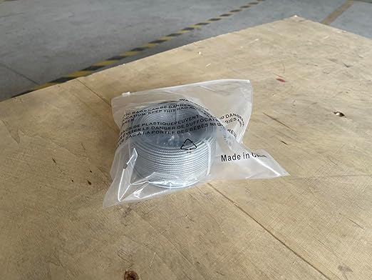 1/8" Wire Rope Kit, 100 Ft PVC Coated Steel Cable Guide Wire Tensioner Strainer - Image 13