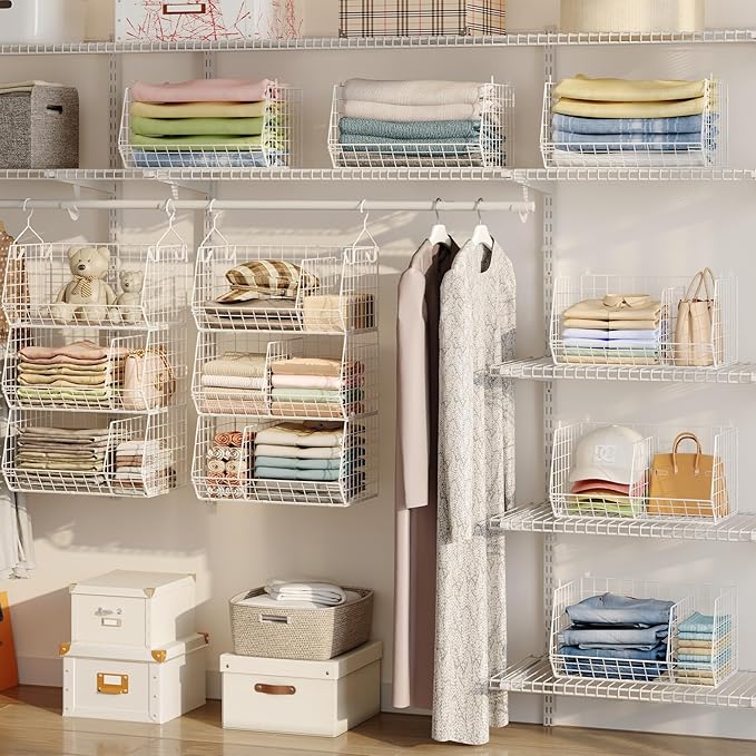 3 Tier Extra Large Closet Hanging Shelves - Image 2