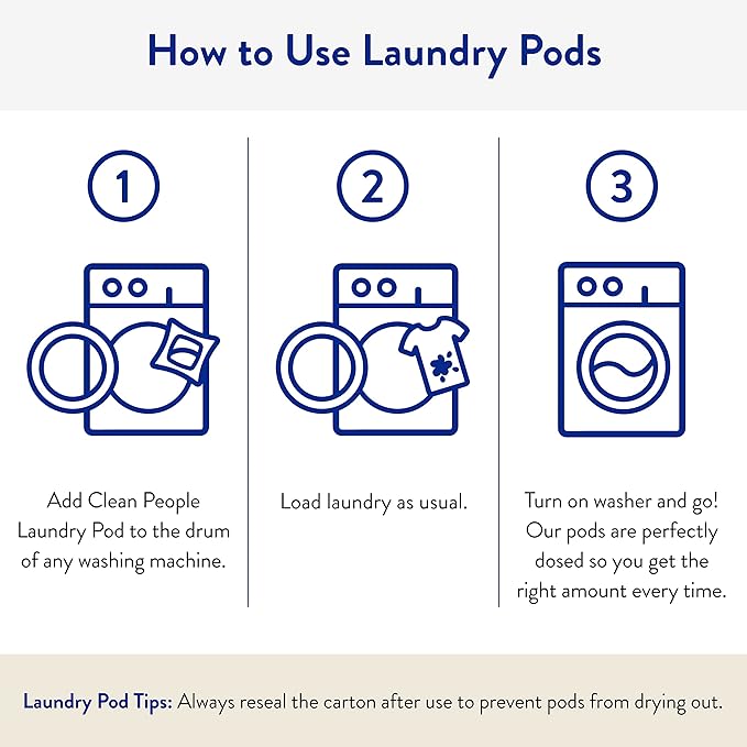 The Clean People Ultra Concentrated Laundry Detergent Pods, Fragrance Free - Image 4