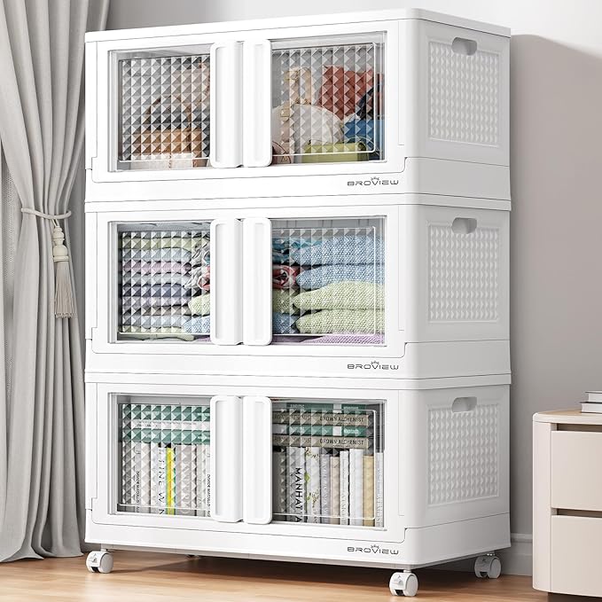 BROVIEW 300 Qt Stackable Storage Bins by BROVIEW-EnjoytheArtofLife
