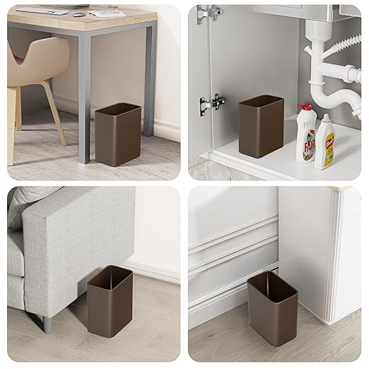 Cesun Small Bathroom Trash Can, 2.1 Gallons, Stainless Steel, Home Office - Image 7