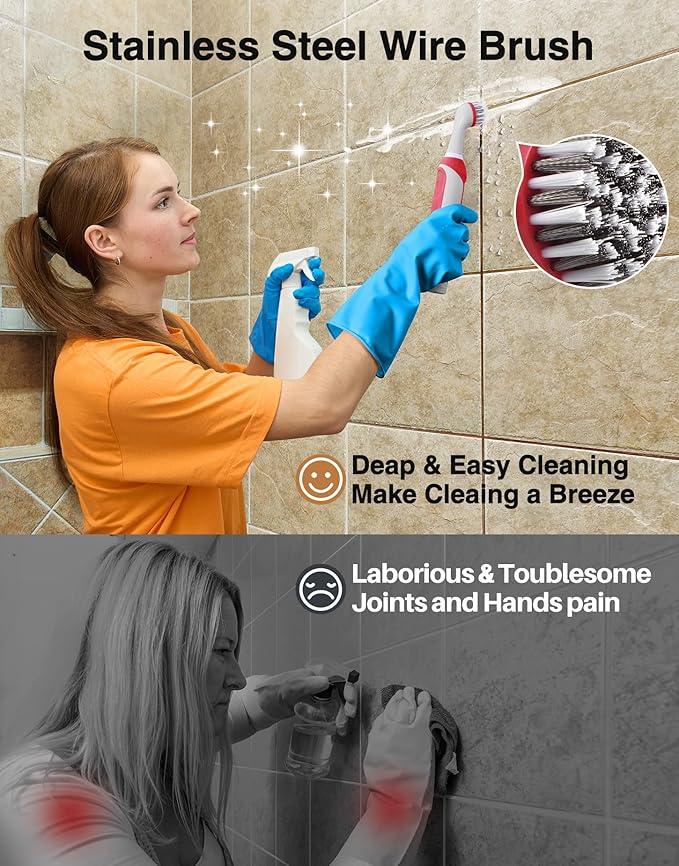 kHelfer Rechargeable Electric Grout Brush - Image 3