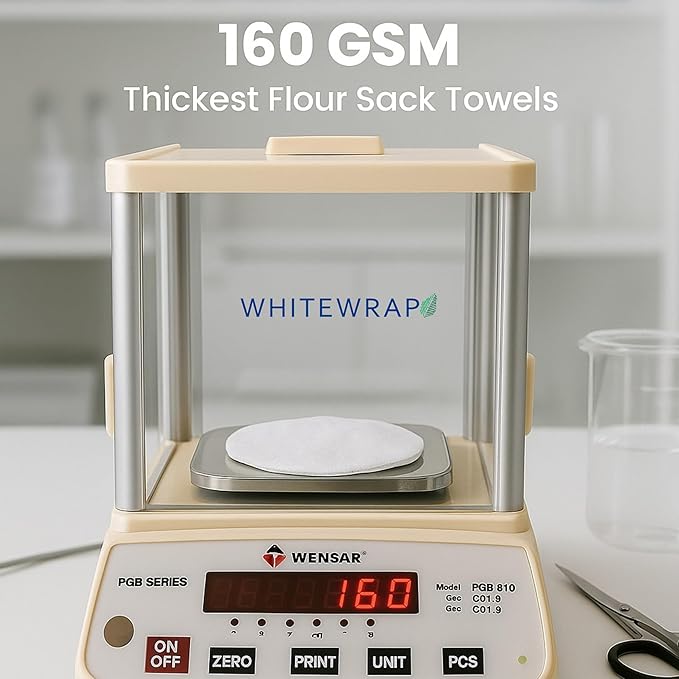 7-Pack Flat Flour Sack Towels – 100% Cotton Kitchen Dish & Tea Towels - Image 7