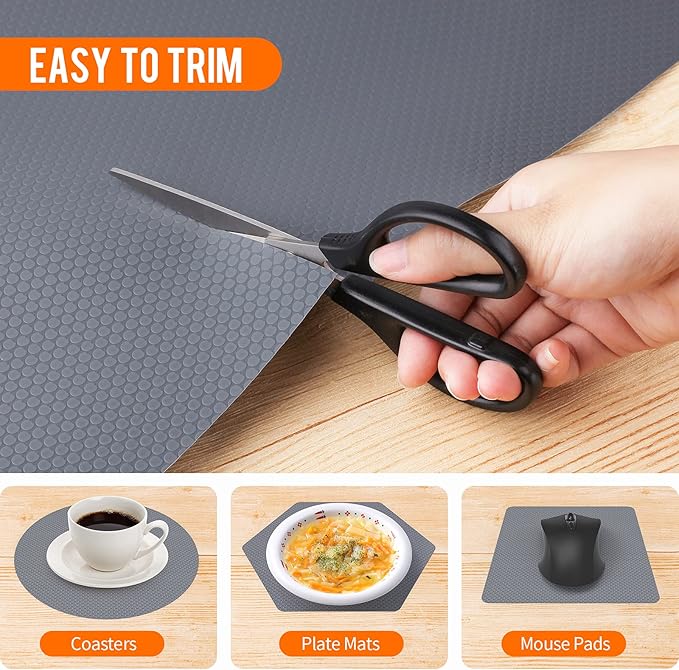 Shelf Liners for Kitchen Cabinet Waterproof Drawer Liner Non Adhesive EVA - Image 4