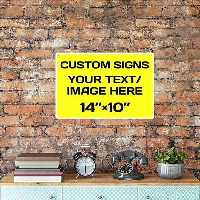 Repaly Personalized signs, Aluminum Weatherproof Metal Sign Multiple Sizes - Image 7