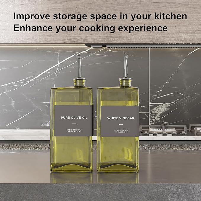 Olive Oil Dispenser for Kitchen, 16.9 oz/ 500 ml Olive Oil Dispenser Bottle - Image 7