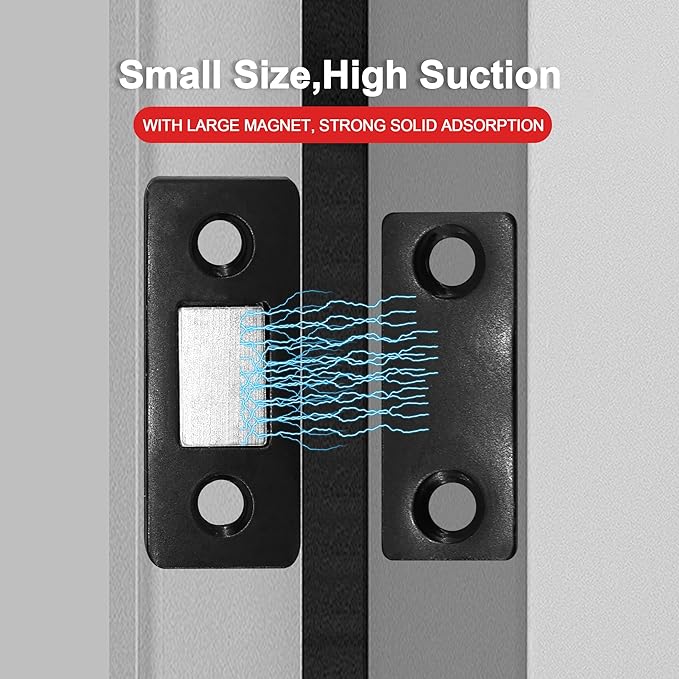 Cabinet Magnetic Catch, 20 Pack Black Ultra Thin Magnetic Cabinet Door Catch - Image 4