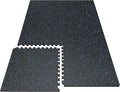 PRAISUN 0.6" Thicker Gym Mat, 6 Tiles 24 Sq Ft Workout Mats, Interlocking Foam by PRAISUN