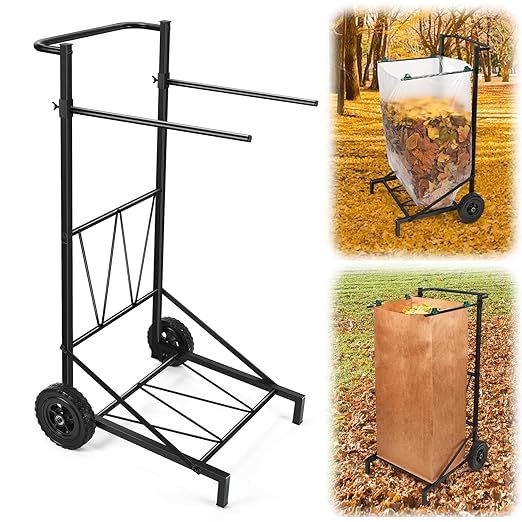 CAROD Trash Bag Holder, Adjustable Metal Leaf Bag Holder from 30-45 Gallon by CAROD