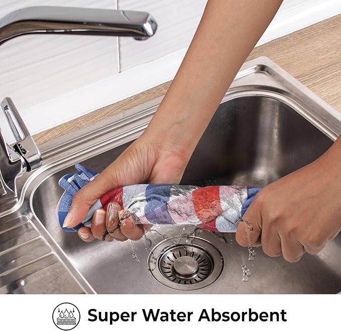 July 4th KitchenTowels Patriotic DishTowels 100% Cotton 18X28 Inches Highly - Image 5