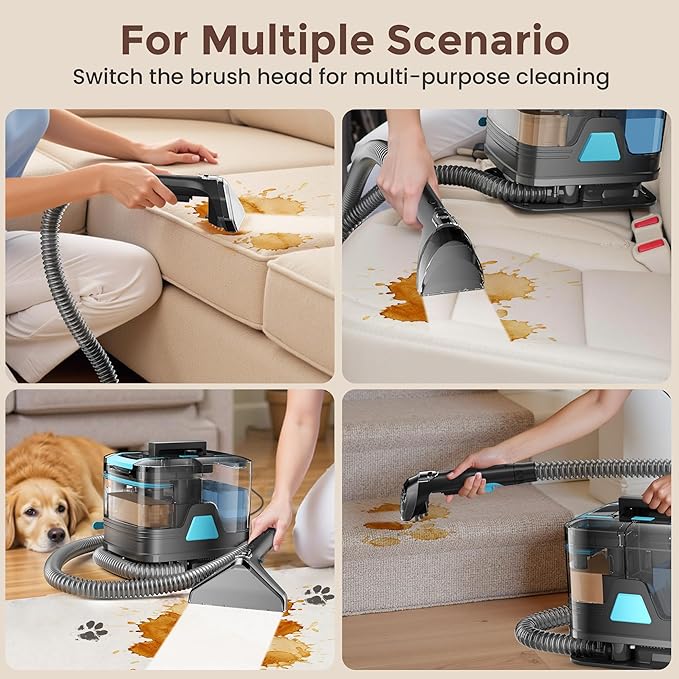 DEVOAC C8 Portable Carpet Upholstery Spot Cleaner Machine - Image 6