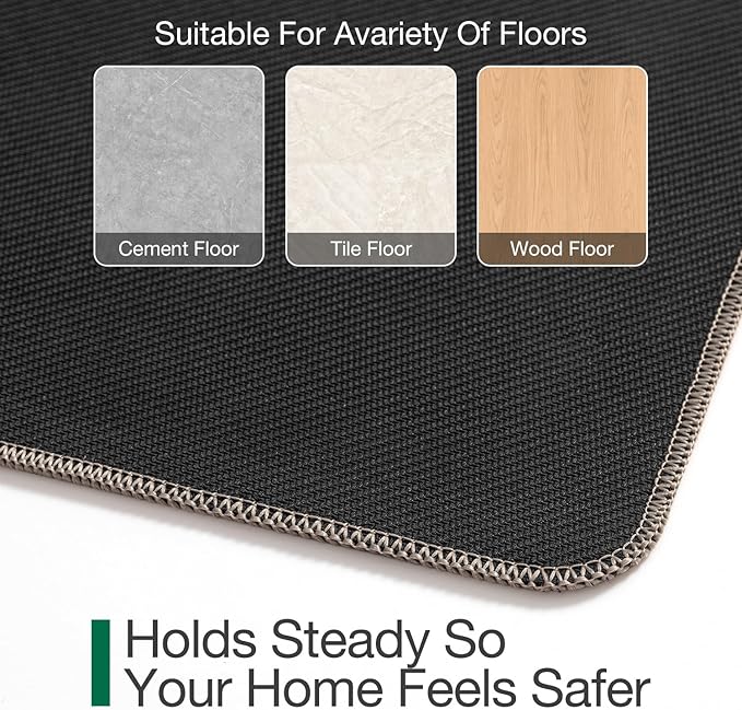 LUMI Ultra Thin Door Mat for Entryway, Easy Clean Welcome Entrance Mat for - Image 9