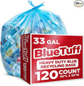 Heavy-Duty Blue Recycling Bags, Industrial or Home Use by StockYourHome