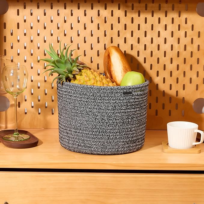 Small Basket for Organizing | Cube Shelf Closet Storage Baskets | 9.7×9.7×7.1” - Image 5