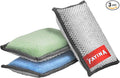 2-Sided Premium Microfiber Dish Sponge and Scrubber 3 Pack Variety by FAYINA