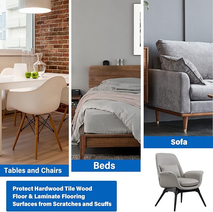 Square Furniture Sliders, Reusable Furniture Movers Sliders - Image 6