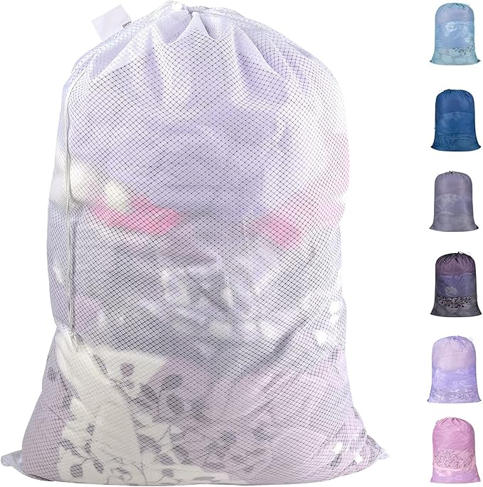 Polecasa Extra Heavy Duty Large Diamond Mesh Laundry Bags by Polecasa