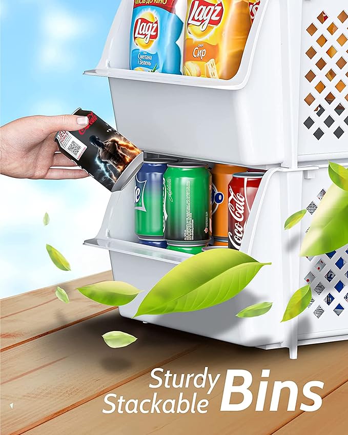 TidyFriend Plastic Stackable Bins - Image 5