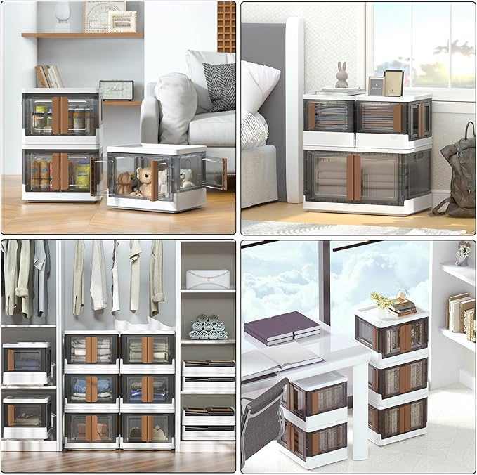 HAIXIN 4 Doors Opening Shelf Organizer, Foldable Closet Organizers and Storage - Image 6