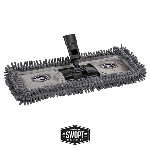 SWOPT Indoor Kit — Includes 18” Dust Mop, Cotton Mop, Angle Broom, 48” and 60” - Image 2